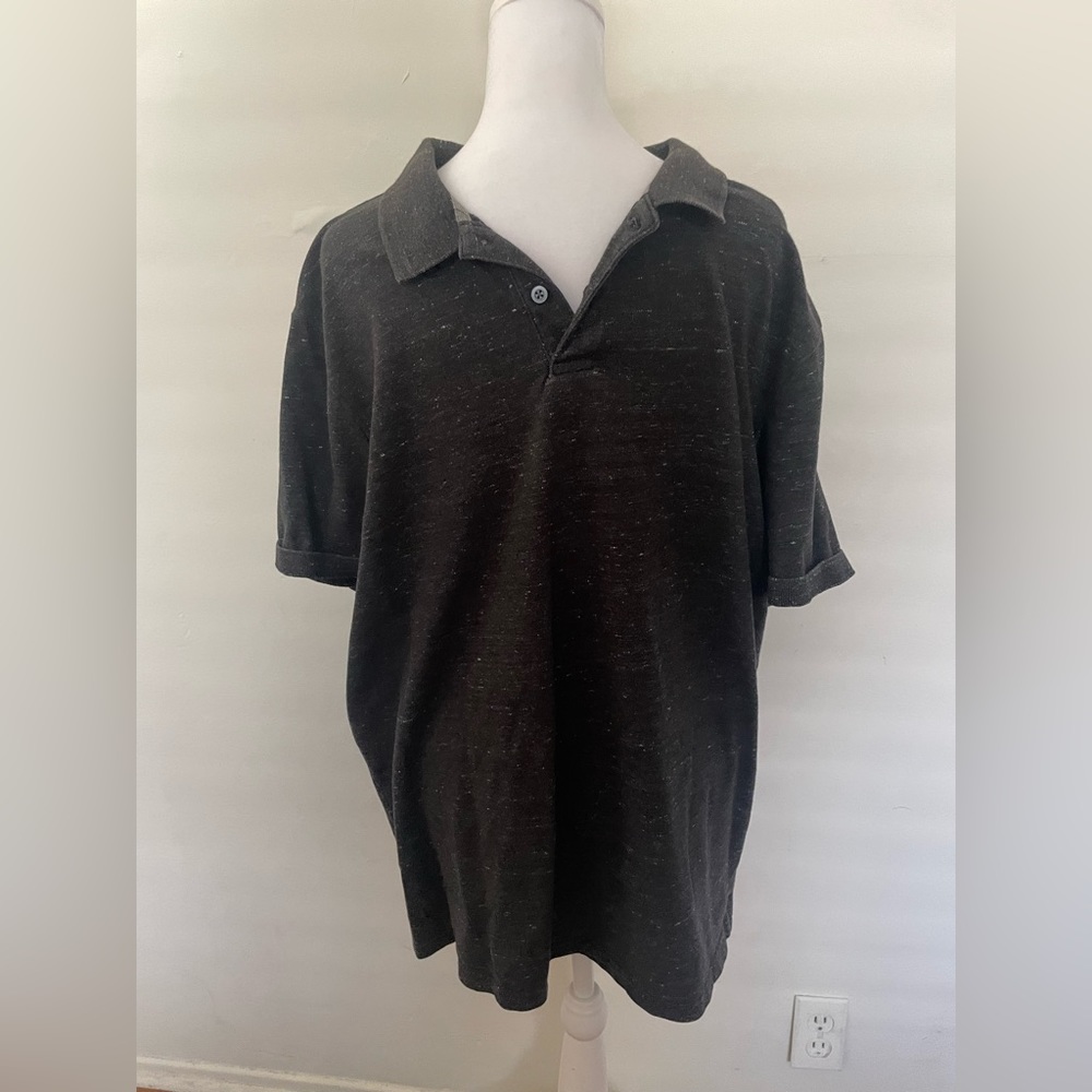 Gray button down